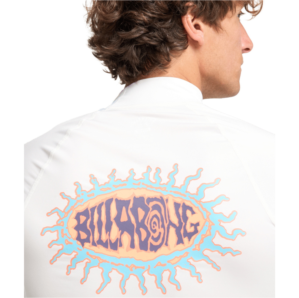 2026 Billabong Mens Re Issue Short Sleeve Rash Vest EBYWR03027 - White